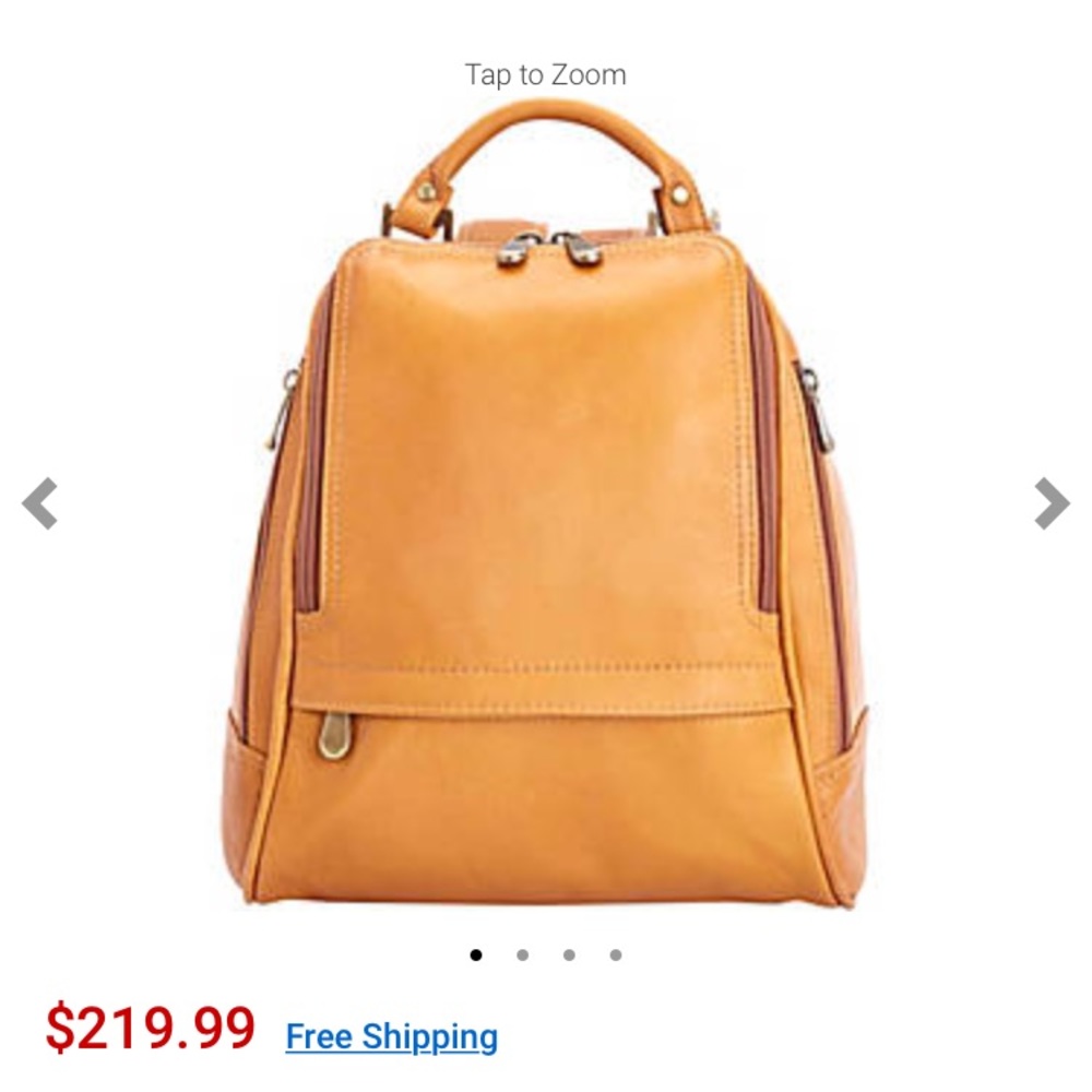 Royce Columbian leather back pack style purse